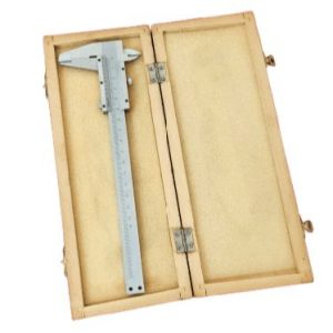 کولیس استیل ساده ۱۵ سانتیمتری جعبه چوبی