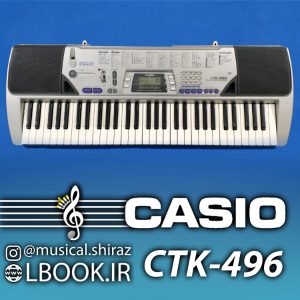 كيبورد ارگ کاسیو CASIO Portable Keyboards CTK-496 (استوک خاموش اوراقی)
