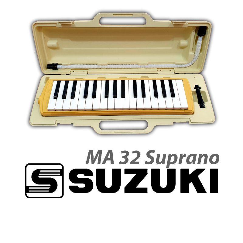 ملودیکا سوزوکی SUZUKI MA-32 Soprano زرد ( استوک گرید B ژاپن) - Image 3